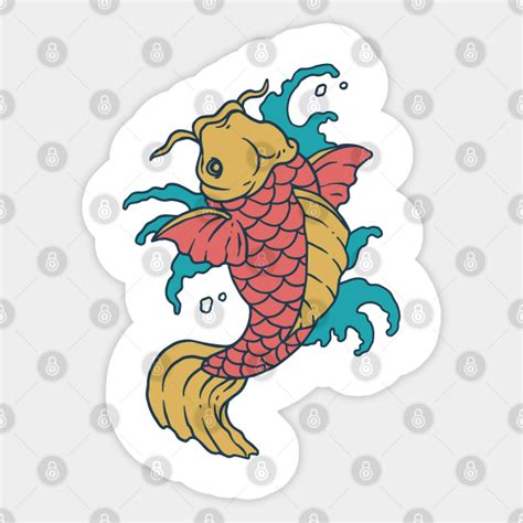 Fish Koi Fish Koi Sticker Teepublic