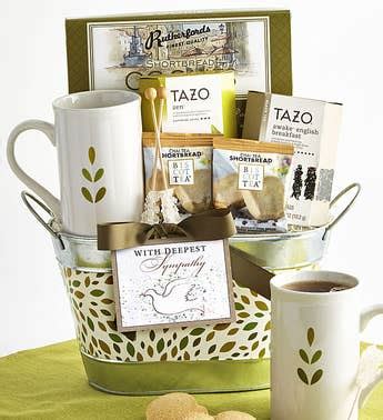 A sympathy food basket with a traditional meal is familiar and comforting in itself. Sympathy Gift Baskets & Sympathy Food Gifts | 1800Flowers.com