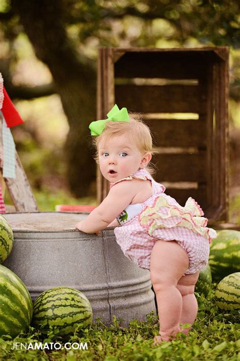 Watermelon Mini Sessions 6 Month Baby Picture Ideas Watermelon