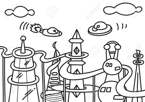 Free download 63 best quality cartoon drawing at getdrawings. Easy City Drawing at GetDrawings | Free download