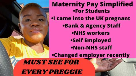 Pregnancy And Statutory Maternity Pay In Uk Nhsnon Nhsstudentsself