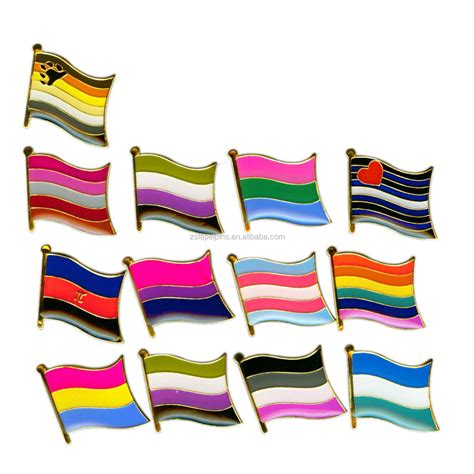 Lgbt Gay Pride Pansexual Flag Lapel Pin Buy Pansexual Flag Lapel Pin