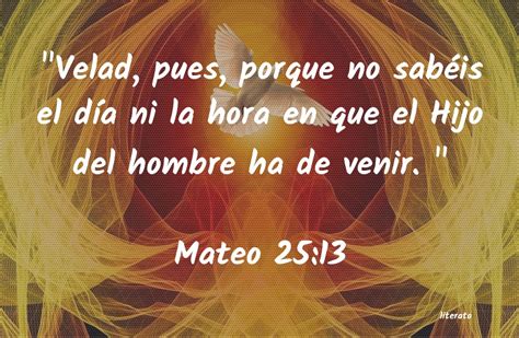 La Biblia Mateo 25 13