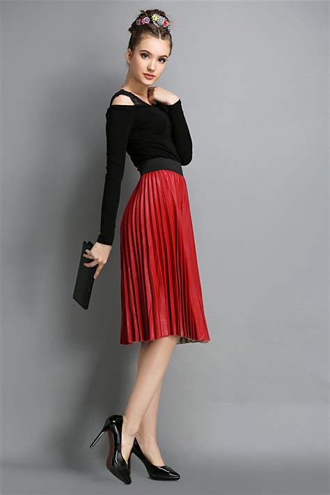 Long Chiffon Maxi Pleated Skirt Designs