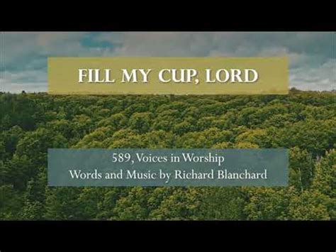Fill My Cup Lord Hymn Singing With TGSFUMC Chorale Ensemble YouTube