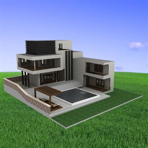 Modern House 3d Model