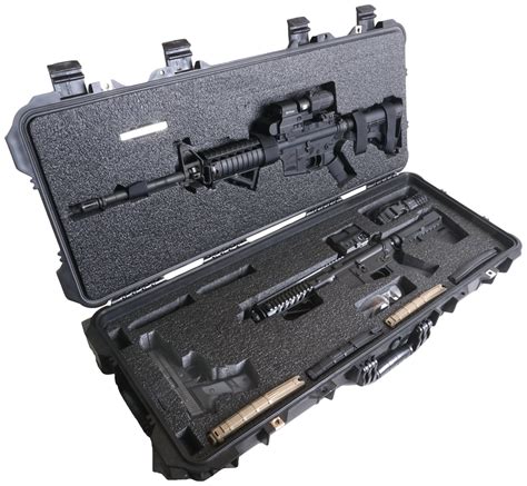 Heavy Duty Ar15 Hard Rifle Cases With Pre Cut Foam For Ar15 Carbines