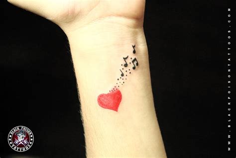 Stunning Musical Notes Tattoo Black Poison Tattoos