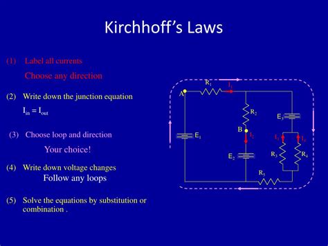 Ppt Physics 1161 Lecture 10 Kirchhoffs Laws Powerpoint Presentation