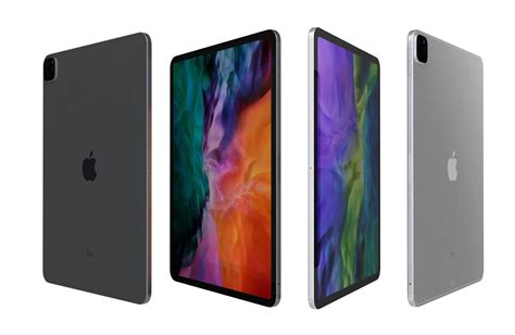 They run the ios and ipados mobile operating systems. 3D model Apple iPad Pro 12 9 2020 WiFi Cellular All Colors