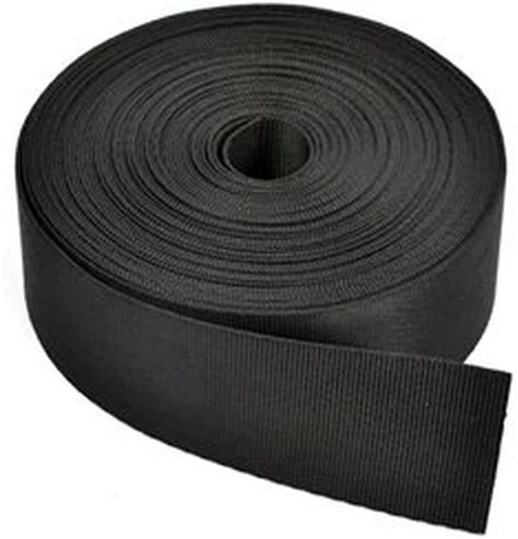 Cosmos 1 12 Inches Wide 10 Yards Black Nylon Heavy Webbing Strap With
