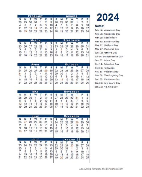 2024 Fiscal Period Calendar 4 4 5 Free Printable Templates