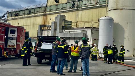 Hazardous chemical catches fire at building in Baltimore, no injuries