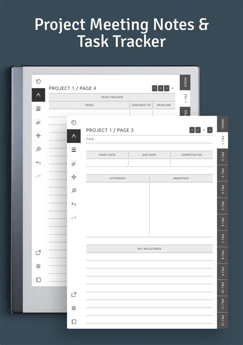 Download ReMarkable Section Project Planner PDF