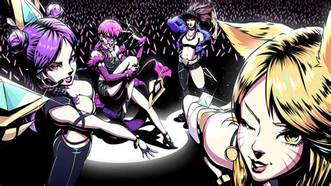 K Da Ahri Kai Sa Evelynn Akali Pop Stars League Of Legends Lol Lol League Of Legends Kai Sa K