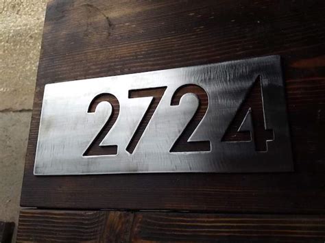 Installing House Numbers On Wood Brown County Forge