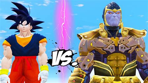 Goku Vs Thanos Epic Battle Youtube
