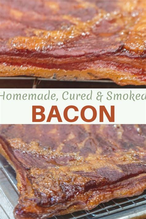 Homemade Cured And Smoked Bacon This Simple Basic Recipe Can Be Made