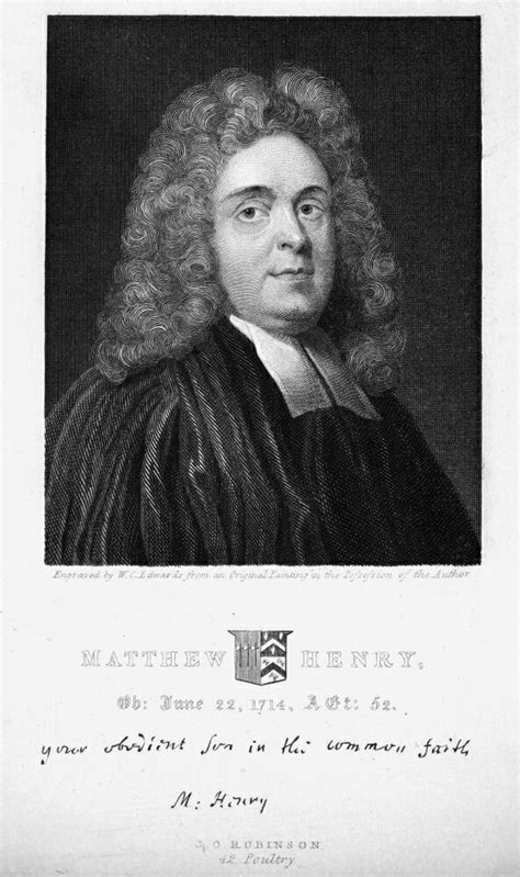 Posterazzi Matthew Henry 1662 1714 Nenglish Nonconformist Theologian