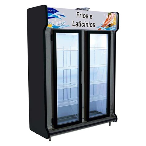 Expositor De Bebidas Polofrio 2 Portas Vertical EvandroShop