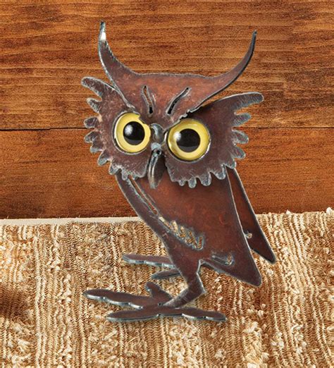 Quirky Metal Owl Wind And Weather