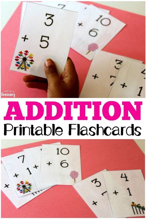 Printable Addition Flash Cards