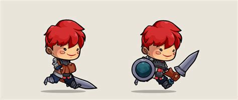 2d Animation And Effect Knight Character On Behance 2d Character