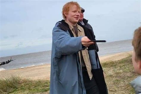 Ed Sheeran Singer Films Music Video On Lowestoft Beach Bbc News
