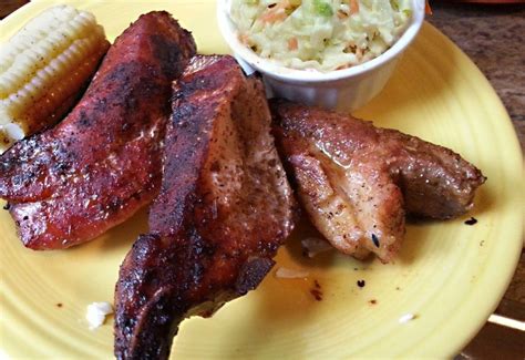 Grilled boneless pork ribs on skewers. Father's Day Grilling: Memphis Dry Rub Bone-In Country ...