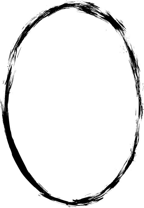6 Grunge Oval Frame (PNG Transaprent) | OnlyGFX.com