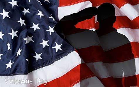 Veterans Day Usa Flag Salute Silhouette Hd Wallpaper