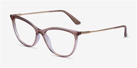 vogue eyewear vo5239 cat eye brown frame glasses for women eyebuydirect canada