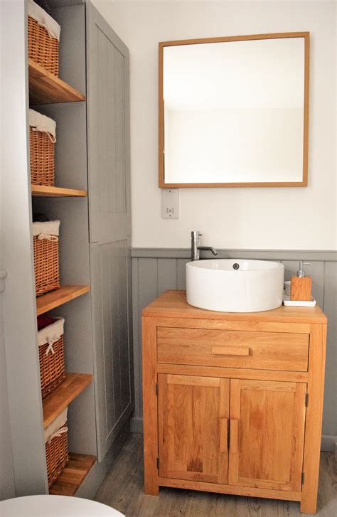 As a bathroom vanity is often the focal point of the bathroom it can make or. Oak cabinet with ceramic basin and homemade bathroom ...