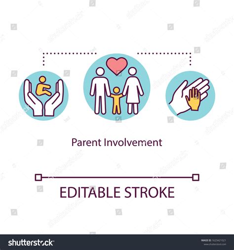 Parent Involvement Concept Icon Positive Royalty Free Stock Vector