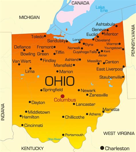 Ohio Printable Map Download Or Save These Maps In Pdf Or 