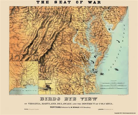 Map Of Virginia Maryland And Washington Dc