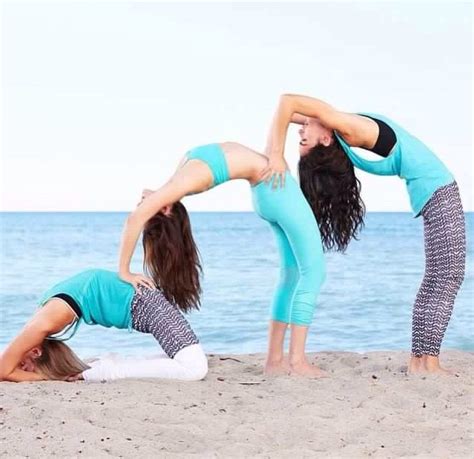 Three Person Yoga Bend Into King Pigeon Pose 3 Person Yoga Poses