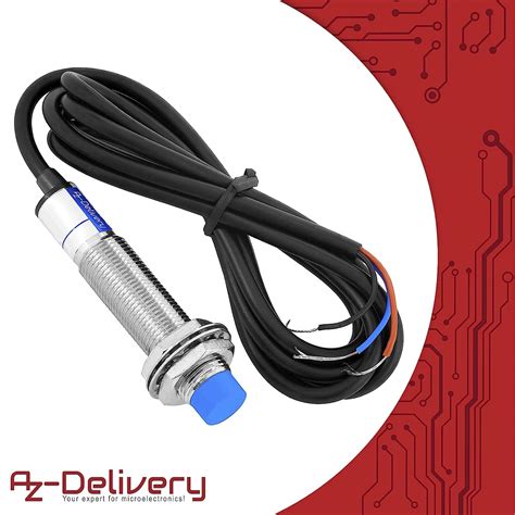 Azdelivery M12 Lj12a3 4 Zbx Inductive Proximity Sensor 12mm Switch Detector 300ma 6 36 Vdc 5v