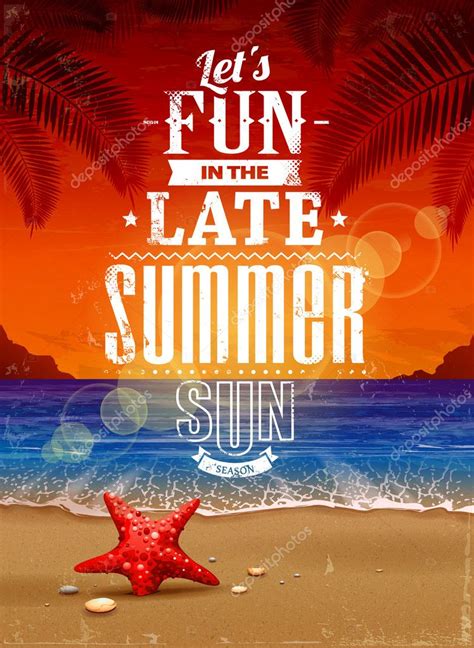 Summer Retro Poster — Stock Vector © Vecster 25557123