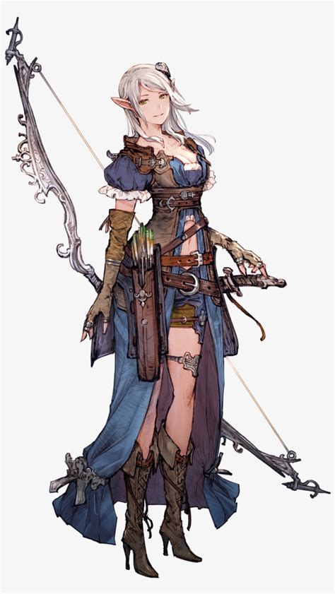Losaria Female Fantasy Character Design Transparent Png 2000x2000