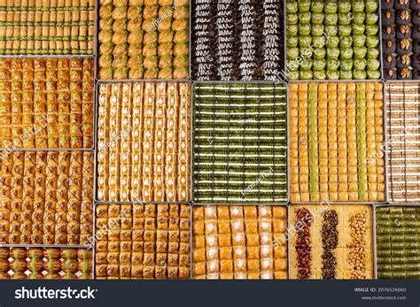 Assorted Turkish Baklava Pistachios Chocolate Peanuts Stock Photo Edit