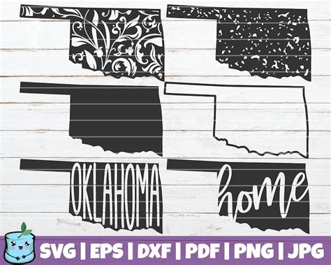 Oklahoma State Svg Bundle Svg Cut Files Commercial Use Etsy