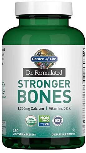 Calcium and vitamin d are essential to building strong, dense bones when calcium supplements are available without a prescription in a wide range of preparations (including chewable and if you have osteoporosis and also have a vitamin d deficiency, your healthcare provider may temporarily. Garden of Life Dr. Formulated Stronger Bones, Organic ...