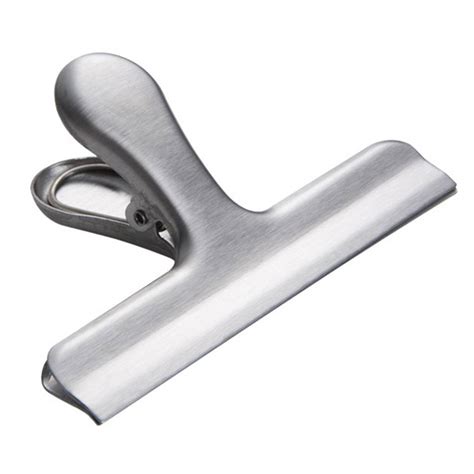 Folding the bag from the bottom up, letting it close into its self. GeweYeeli Stainless Steel Chip Bag Clips Air Tight Seal ...
