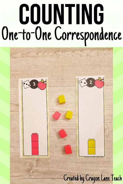 Counting One To One Correspondence Activity Pre K Kindergarten