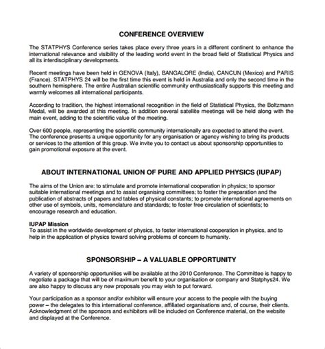 All the sponsorship proposal templates have a page space where this can be attached. FREE 17+ Sample Sponsorship Proposal Templates in Google ...