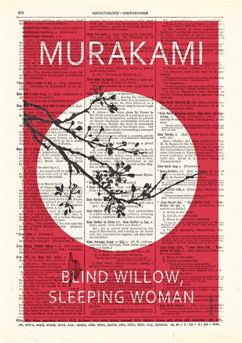 Blind Willow Sleeping Woman By Haruki Murakami Book Cover Etsy