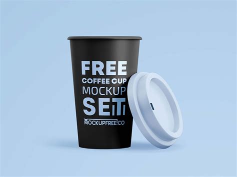 Free Coffee Paper Cups Mockup Psd
