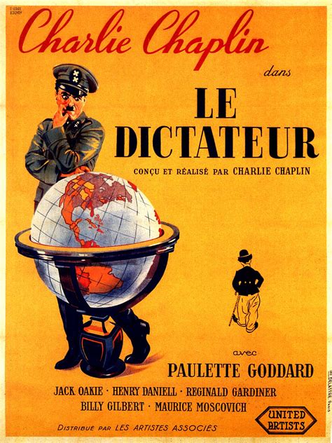 The great dictator is a masterpiece that isn't just a delightful comedy and a grim agitprop drama, but a spookily accurate insight into hitler's psychology. Jaquette/Covers Le Dictateur (The Great dictator)
