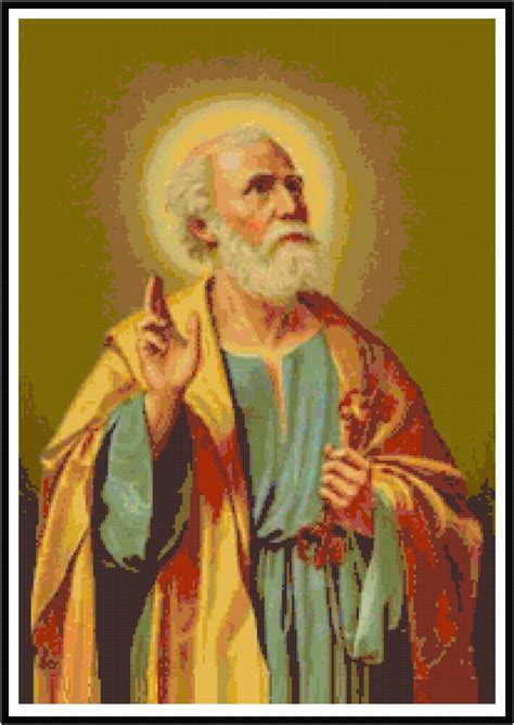 510 likes · 60 talking about this · 505 were here. St. Peter the Apostle Cross Stitch Pattern Chart Graph